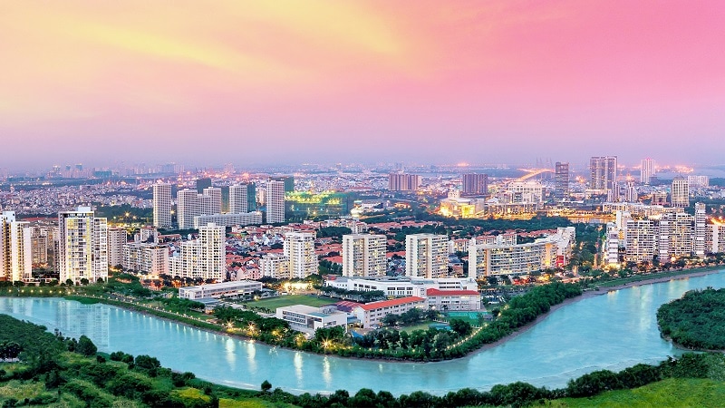 Quận 7 là một trong những khu vực sầm uất và nhộn nhịp nhất tại thành phố Hồ Chí Minh