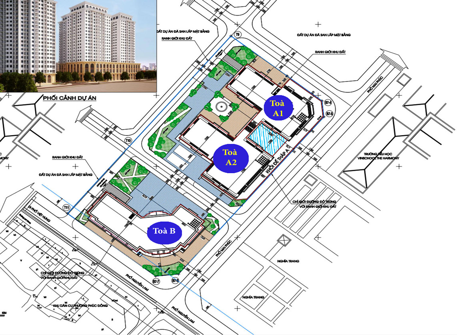 Mặt bằng tổng thể Dự án ruby riverside