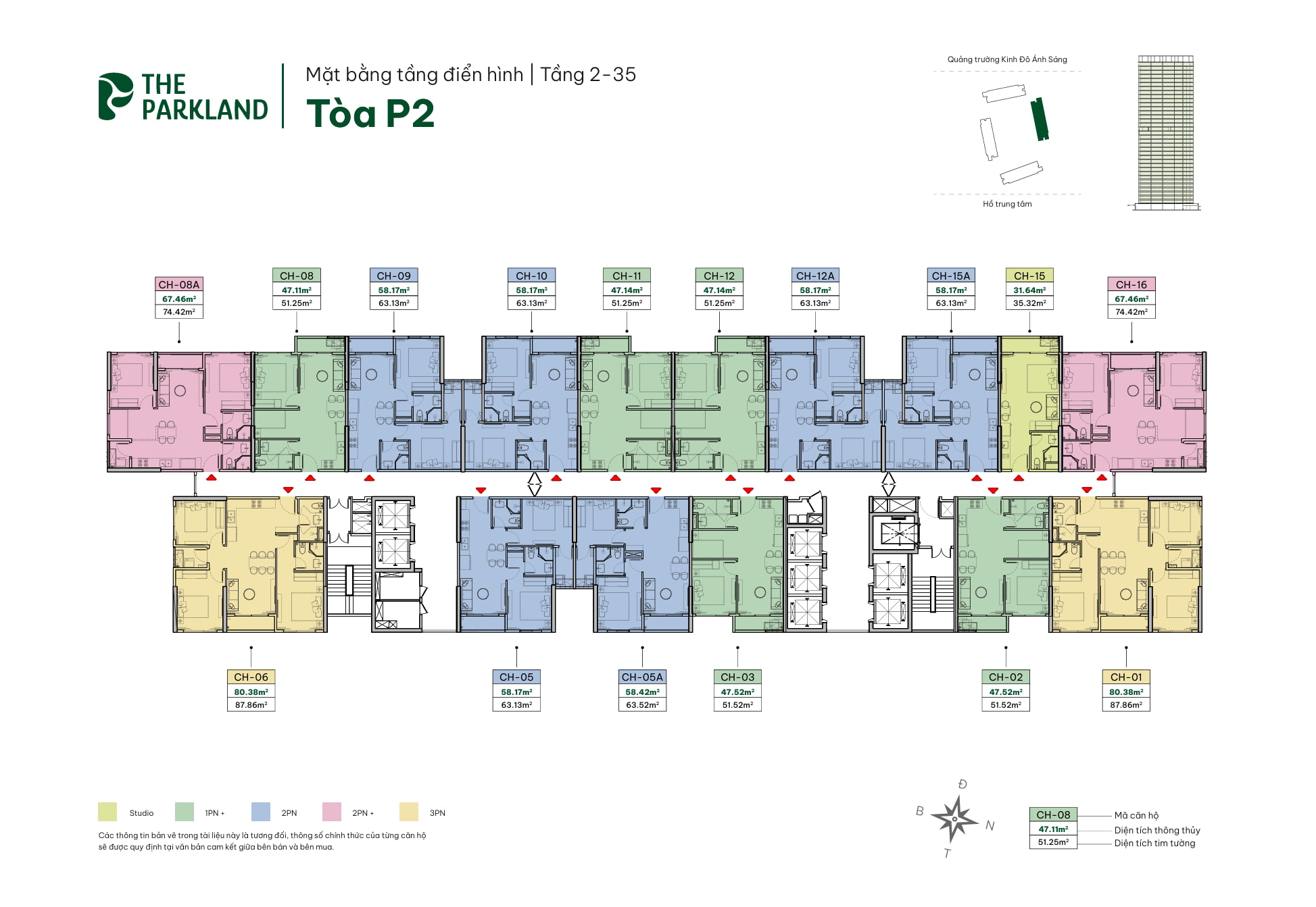 Thiết kế mặt bằng P2 Imperia Ocean City