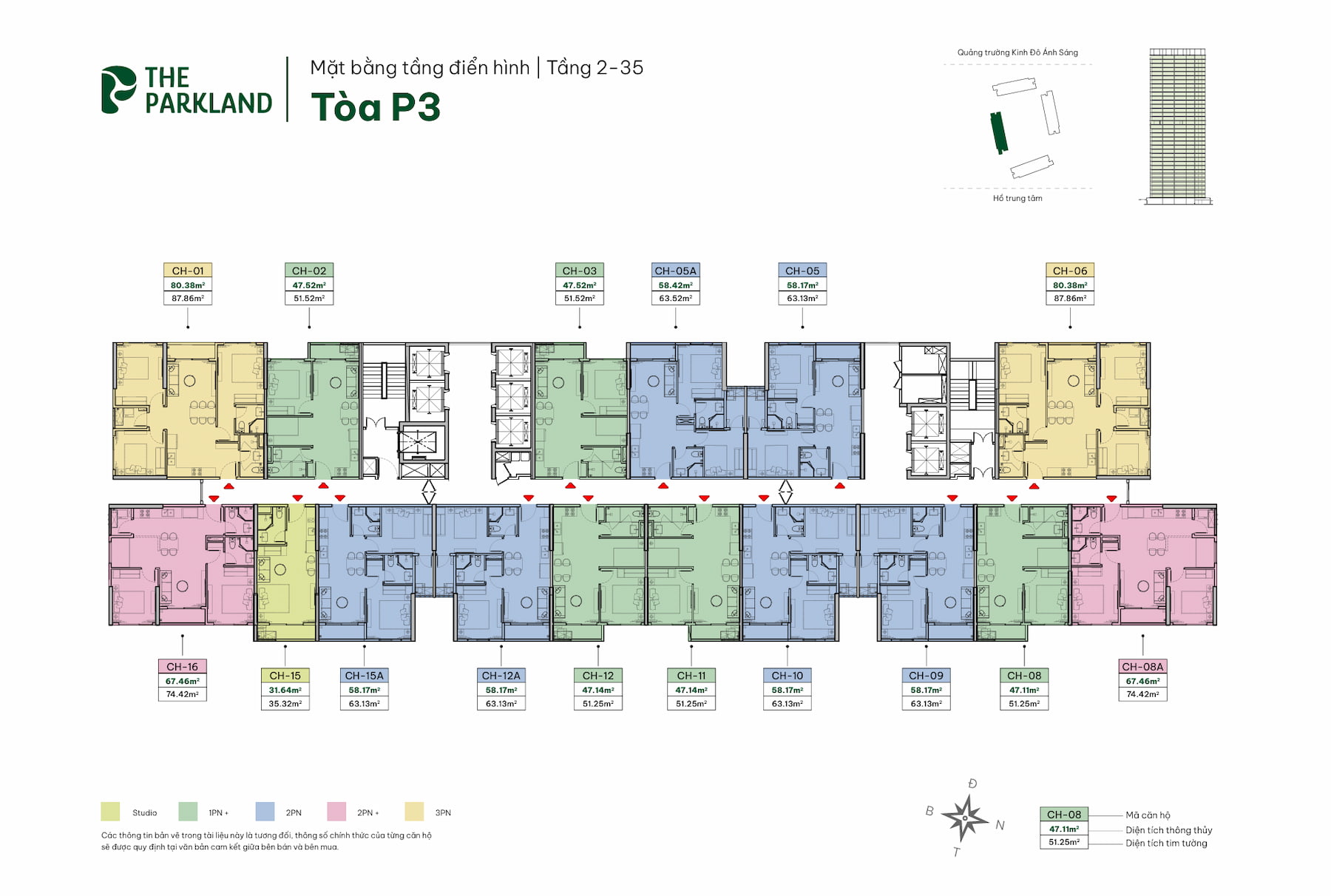Thiết kế mặt bằng P3 Imperia Ocean City